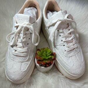 Madden girl White Lace Sneakers